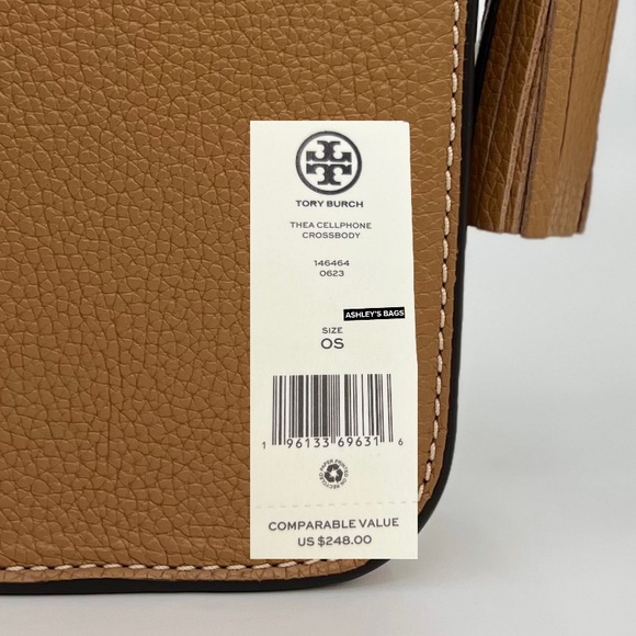 Tory Burch Thea Cellphone Crossbody In Tiramisu - Picture 9 of 9